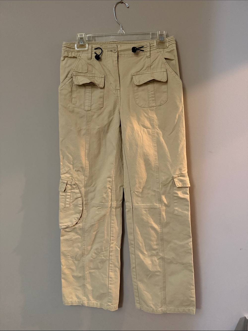 Women’s Khaki Cargo Pants - Casual Utility Style